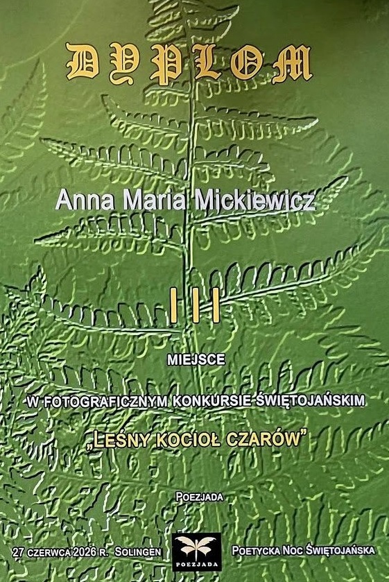 Anna Maria Mickiewicz Wins Third Prize at International Photography Competition in Germany